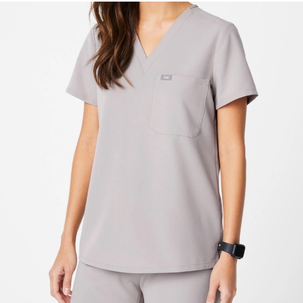 Figs Slate Catarina Scrub Top